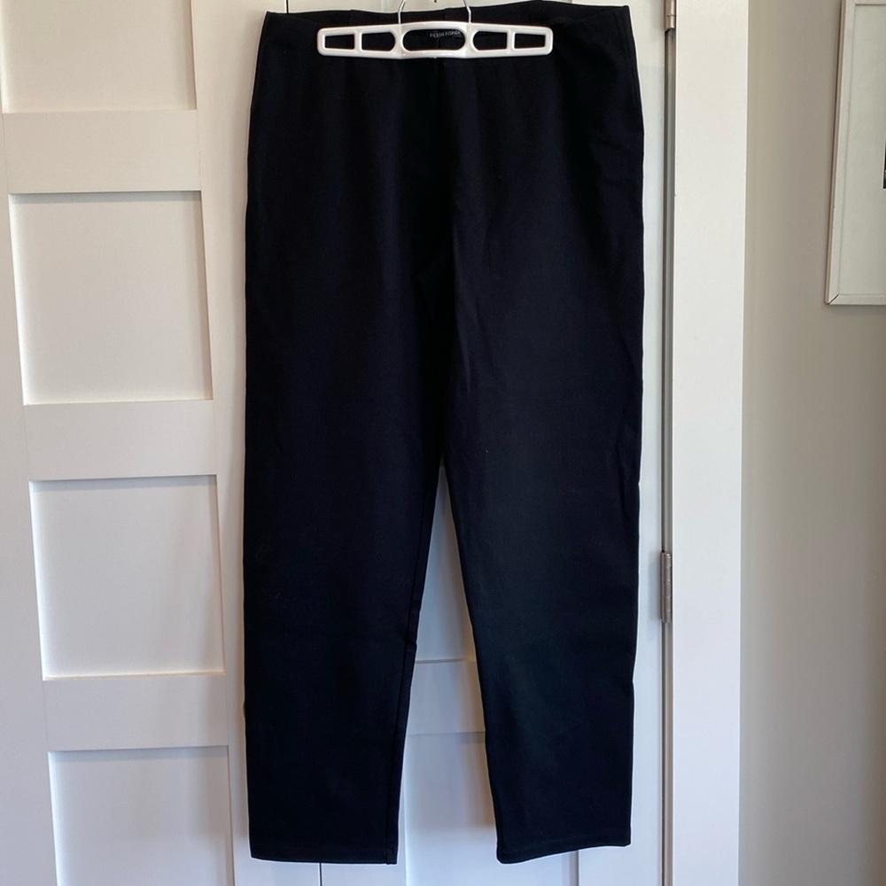 Eileen Fisher black stretchy trousers
